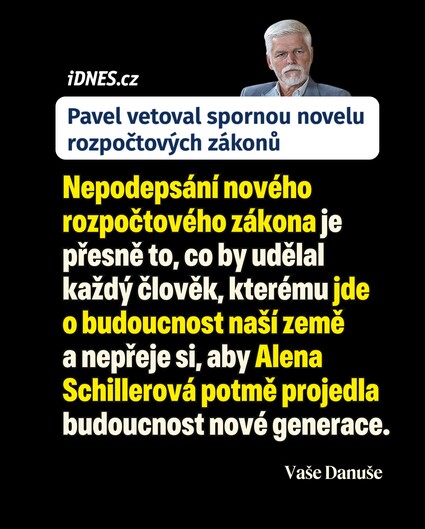 Pane prezidente, děkuji.