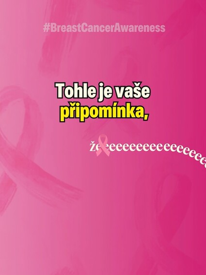 Říjen je růžový. 🩷 Ale prevence rakoviny prsu s jeho koncem…